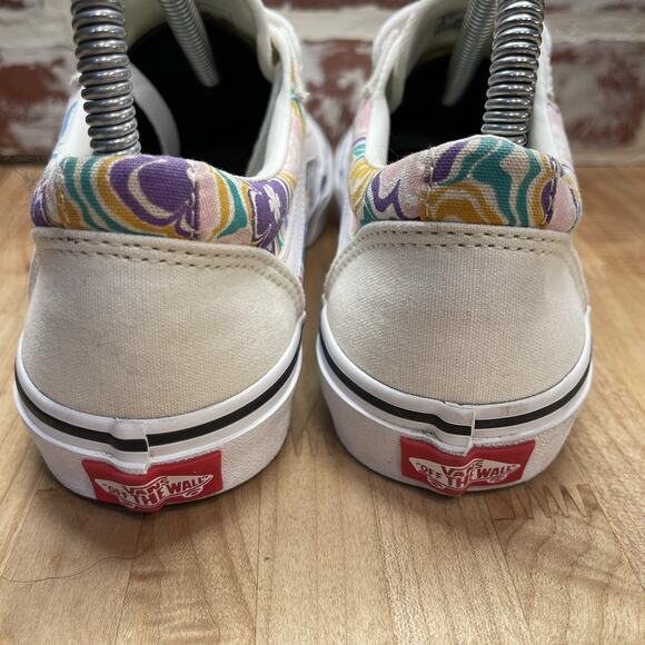 VANS Ward Psych Flora White Multi Color Floral Rare Style Size 5 - Picture 9 of 12